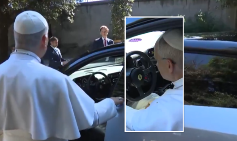 Papa Leo testoi Ferrarin e parë elektrik