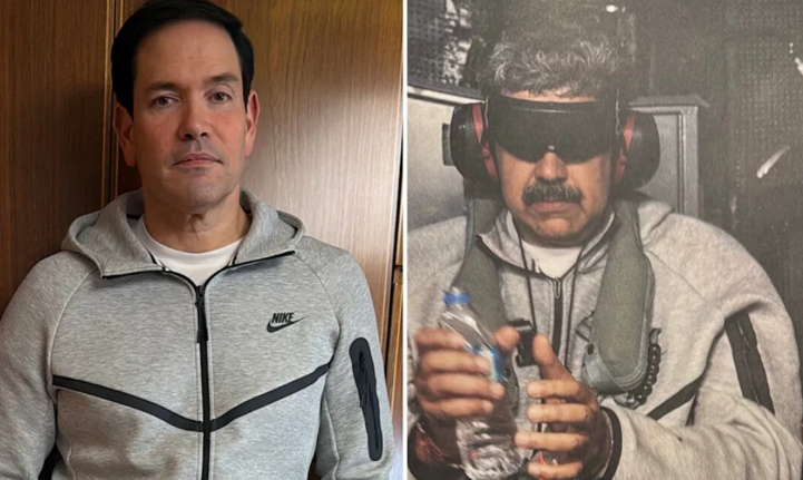 Steve Cheung nguc Rubion  ia poston foton i veshur njejtë si Nicolas Maduro