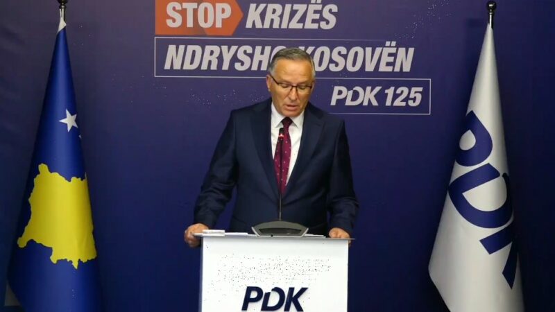 PDK përmbyllë fushatën të shtunën në sheshin ‘Skënderbeu’, Hamza: Ejani të gjithë, bashkë i themi STOP krizës