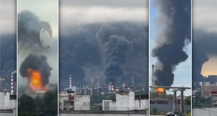 Sulm historik: Ukraina godet për herë të parë rafinerinë më të madhe të naftës në Rusi